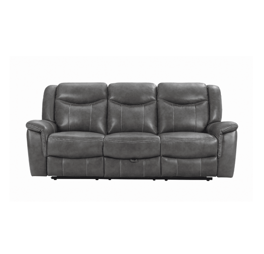 Conrad Upholstered Motion Sofa Cool Grey