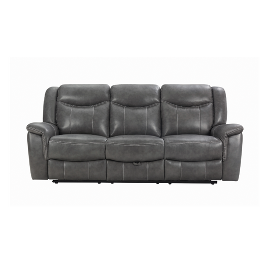 Conrad Upholstered Motion Sofa & Loveseat Set - Cool Gray