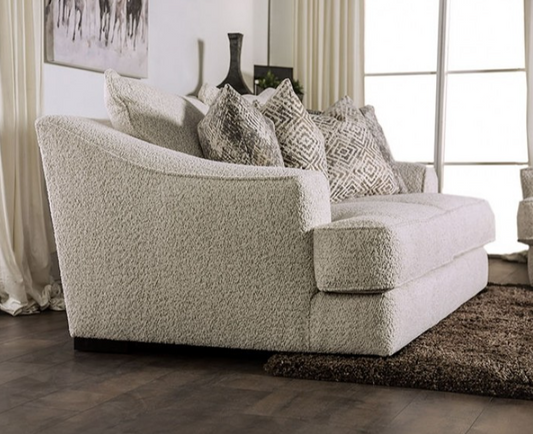 Moorpark Contemporary Off-White Boucle Sofa