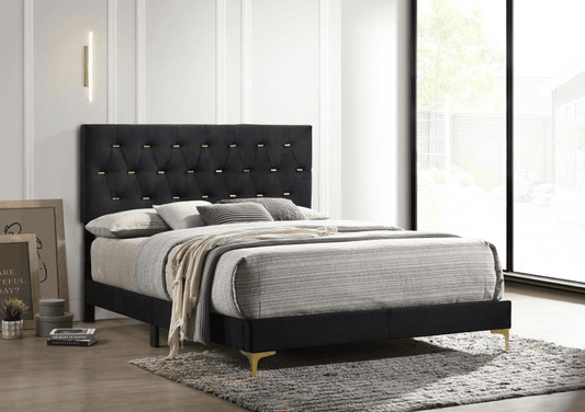 Kendall 5-Piece King Bedroom Set - Black & Gold