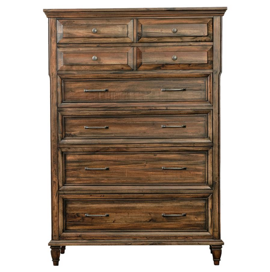 Avenue 8-Drawer Chest Weathered Burnished Brown
