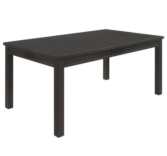 Marbrisa 7-piece Rectangular Dining Table Set Matte Black