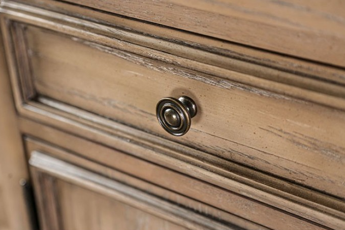 Patience Rustic Sideboard with Wine Storage - Rustic Natural