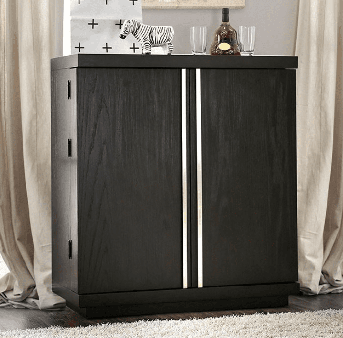 Modoc Modern Server with Wine Storage - Espresso