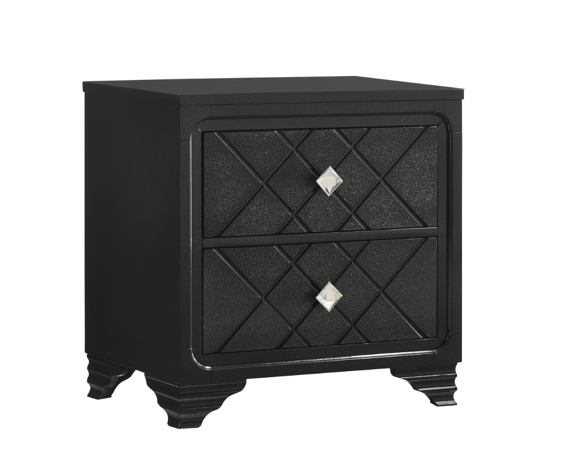 Penelope King Bedroom Set Midnight Star and Black