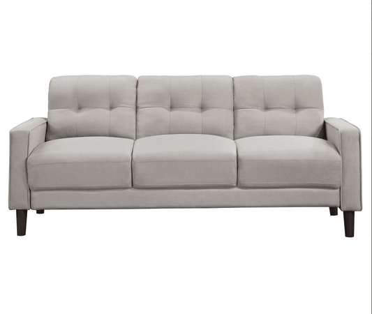 Bowen Upholstered Track Arms Tufted Sofa - Beige