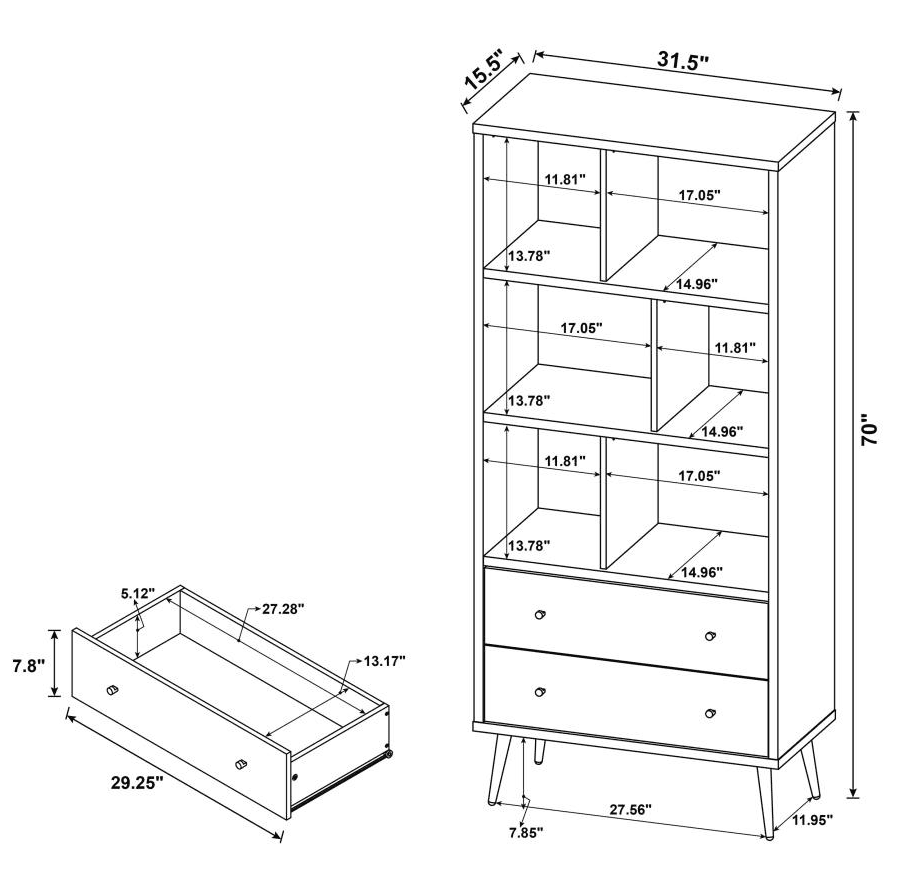 Meave Standing Bookcase