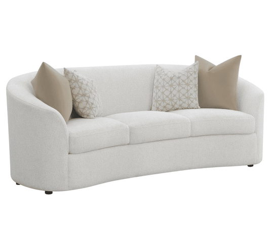 Rainn 2-Piece Upholstered Tight Back Living Room Set Latte