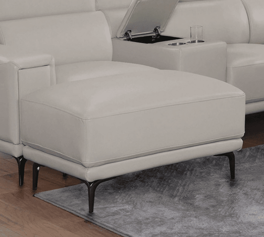 Breasted Contemporary Leatherette Ottoman