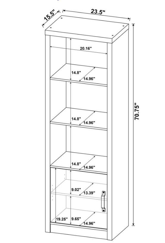 Burke 3-piece Entertainment Center Grey Driftwood