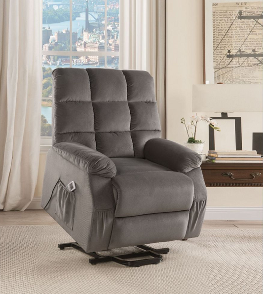 Ipompea Power-Lift Recliner with Massage & Heat - Gray