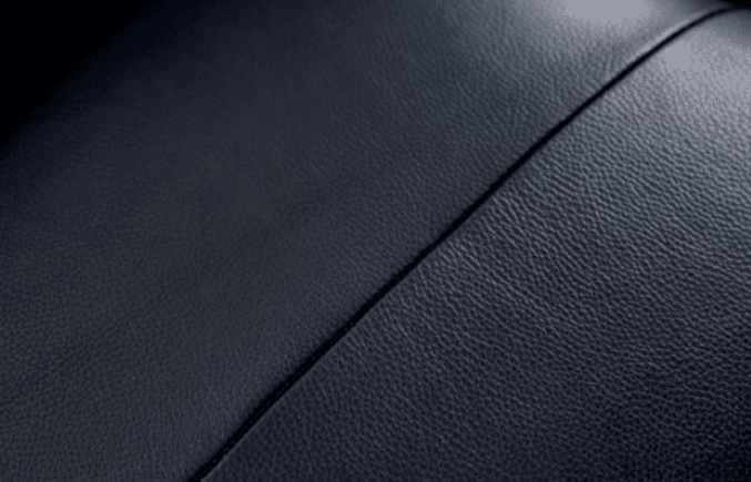 Mezzanotte Italian Leather Sofa in Midnight Blue