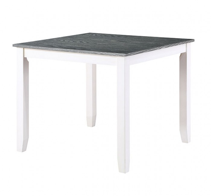 Dunseith 5PC Dining Set - White & Gray