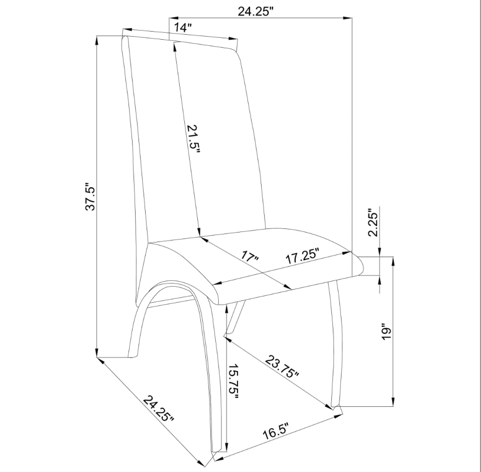 Beckham 5-Piece Round Dining Set Chrome And White