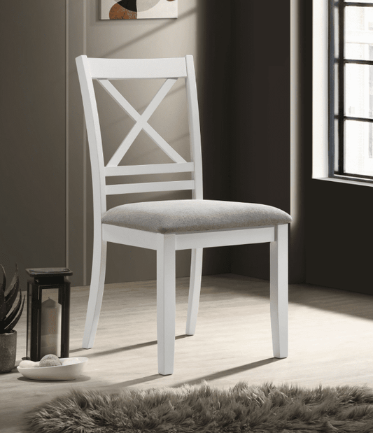 Hollis Cross Back Wood Dining Side Chair White Set Of 2