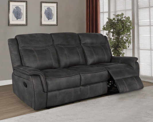 Lawrence Upholstered Tufted Back Motion Sofa