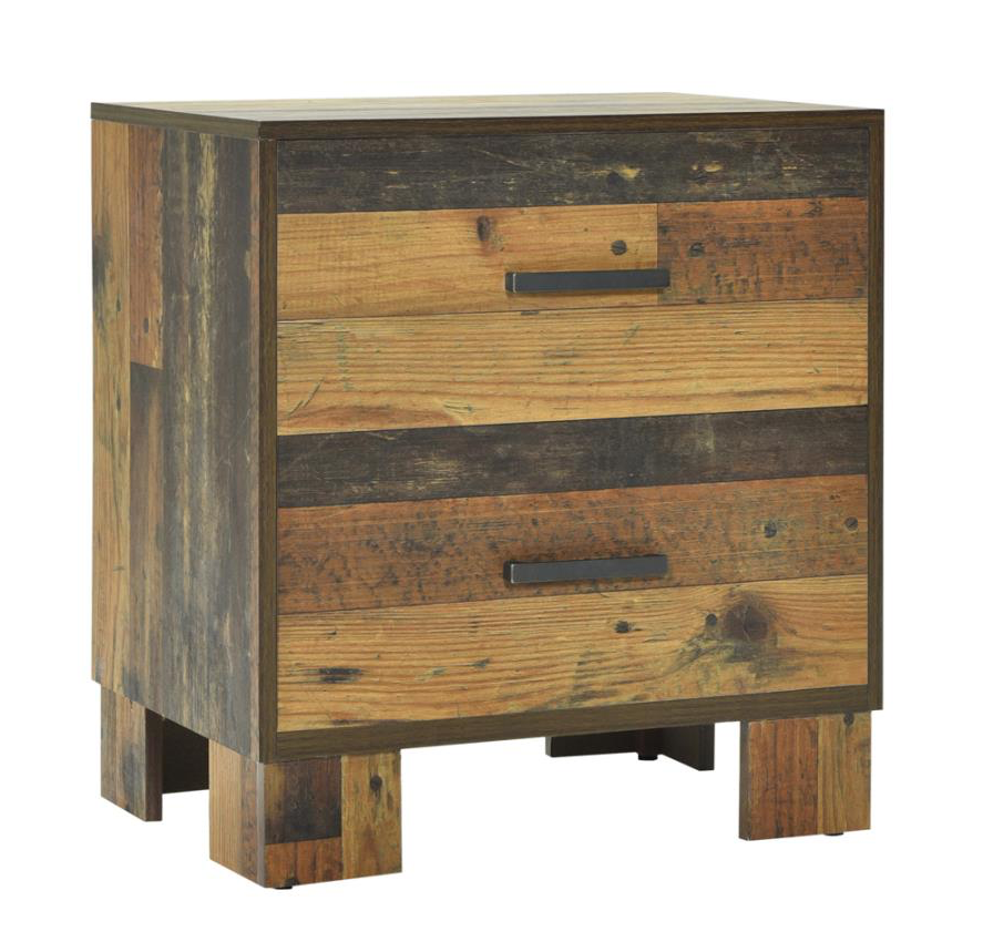 Alvarado Reclaimed Wood Rustic Twin Bedroom Set
