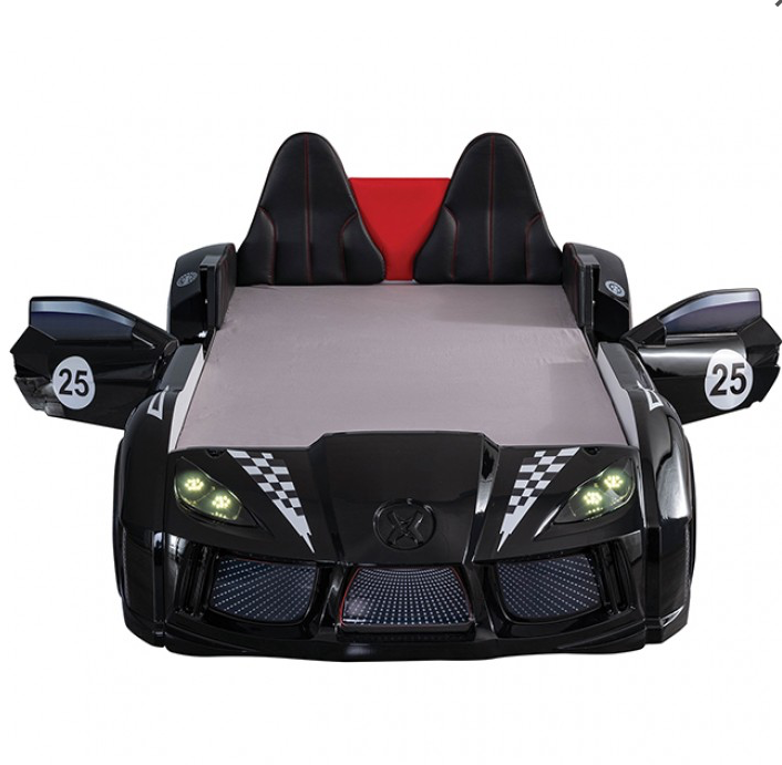 Trackster Race Car Novelty Bed - Black