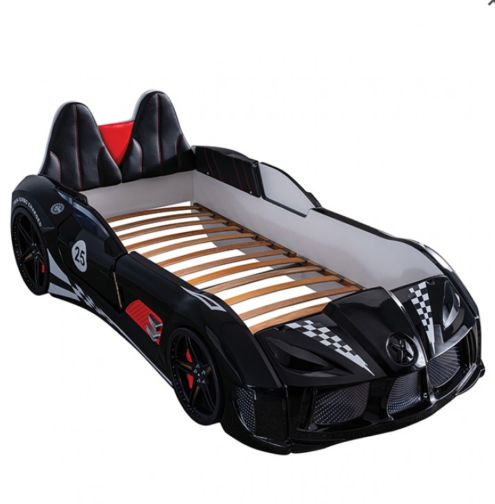Trackster Race Car Novelty Bed - Black