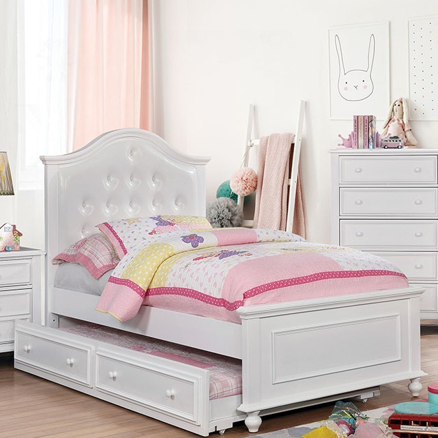 Olivia Traditional Full Bedroom Set - White