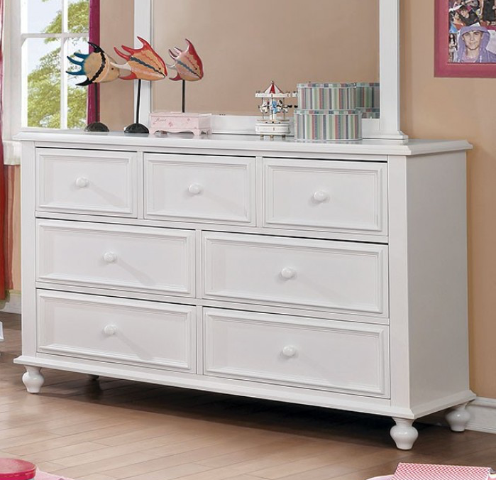 Olivia Traditional Full Bedroom Set - White