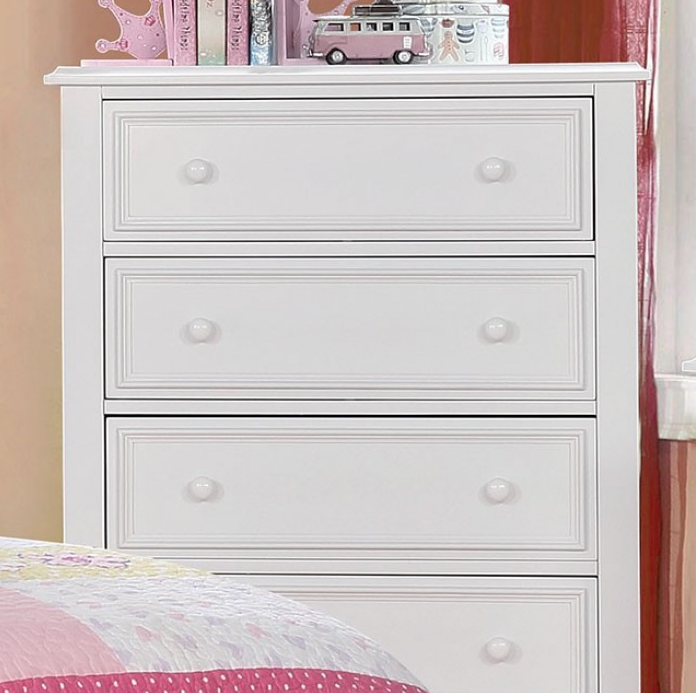 Olivia Traditional Full Bedroom Set - White