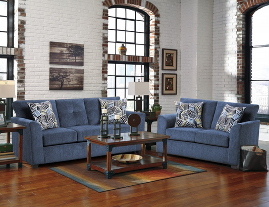 3000 Kennedy Contemporary Sofa - Blue
