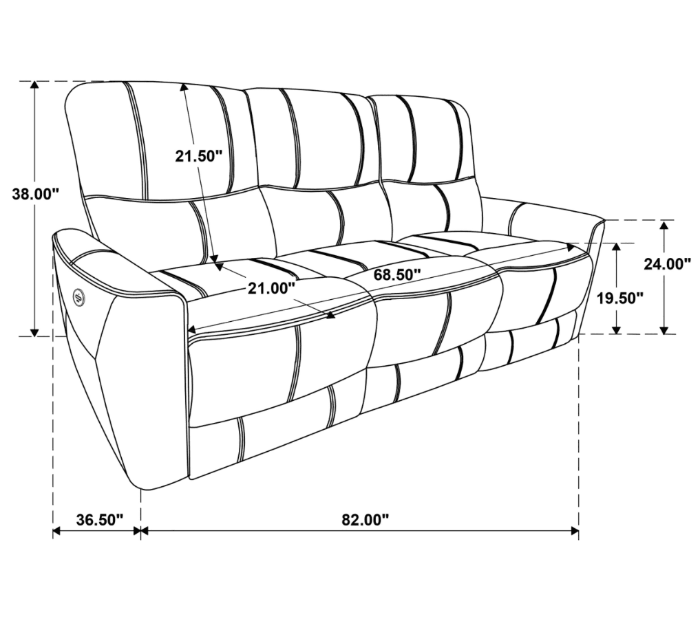 Greenfield Upholstered Power Reclining Sofa Ivory