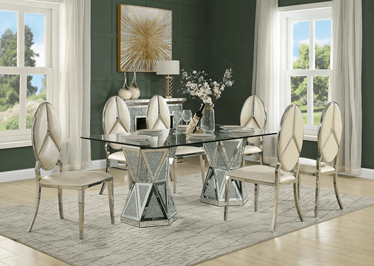 Acme Noralie Rectangular Glam Dining Table DN00722