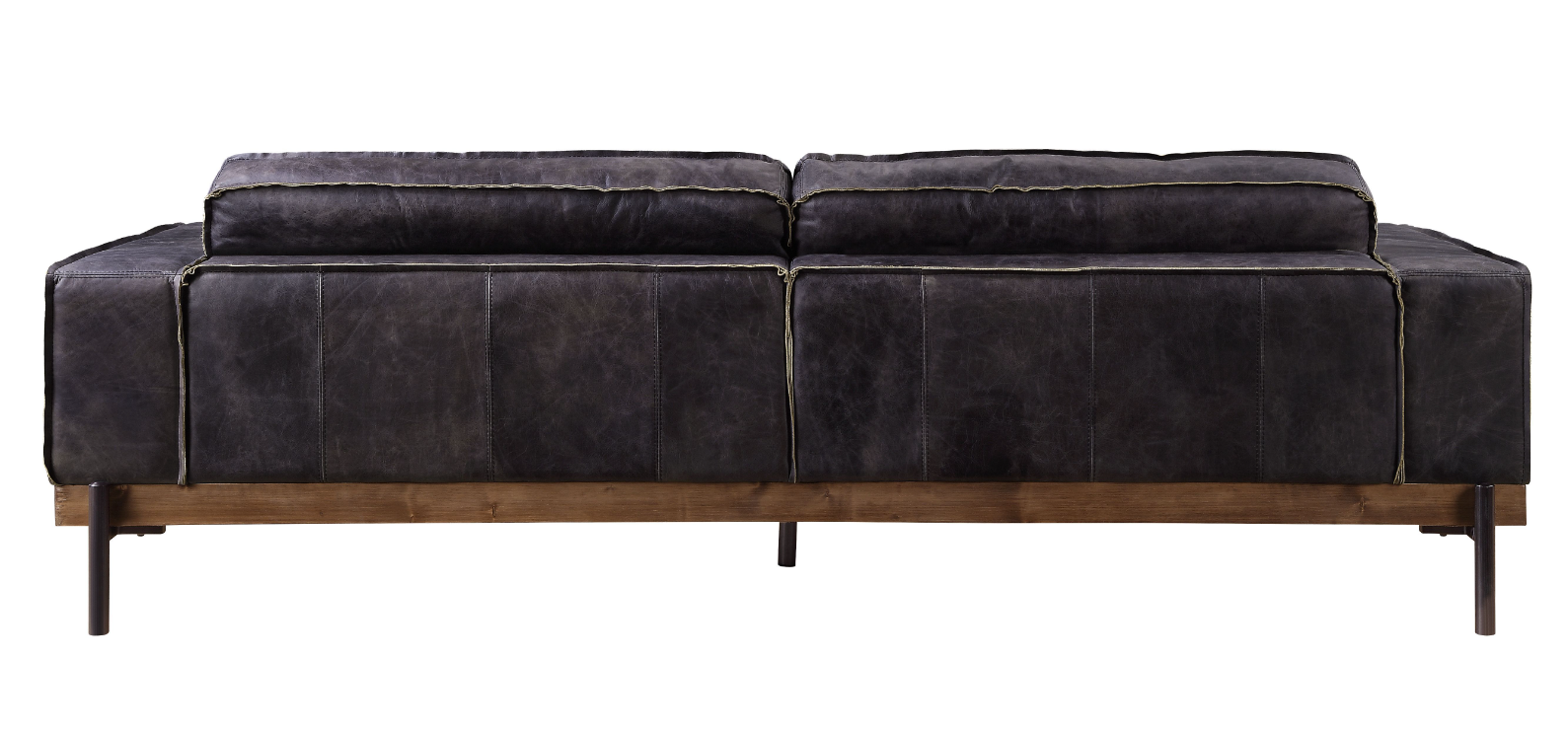 ACME Silchester Top Grain Leather Sofa - 56505 - Antique Ebony