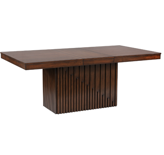 Briarwood Rectangular Dining Table With 18″ Removable Extension Leaf Mango Oak