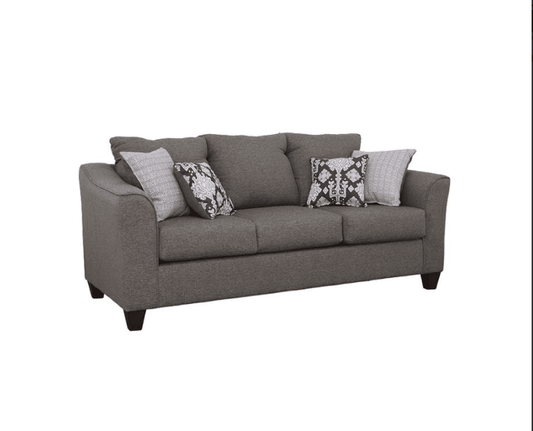 Salizar Transitional Flared Arm Sofa & Loveseat Set Grey