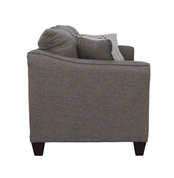 Salizar Transitional Flared Arm Sofa & Loveseat Set Grey