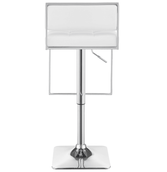 Hunter Modern Adjustable Leatherette Bar Stool with Footrest
