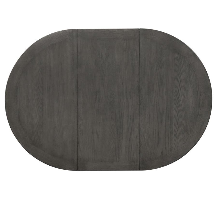 Lavon Dining Table with Storage & Extension Leaf - Gray