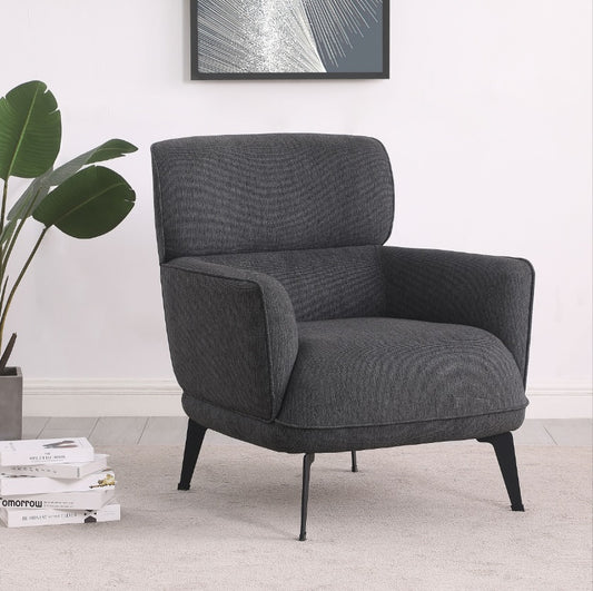 Andrea Heavy Duty High Back Accent Chair Gray