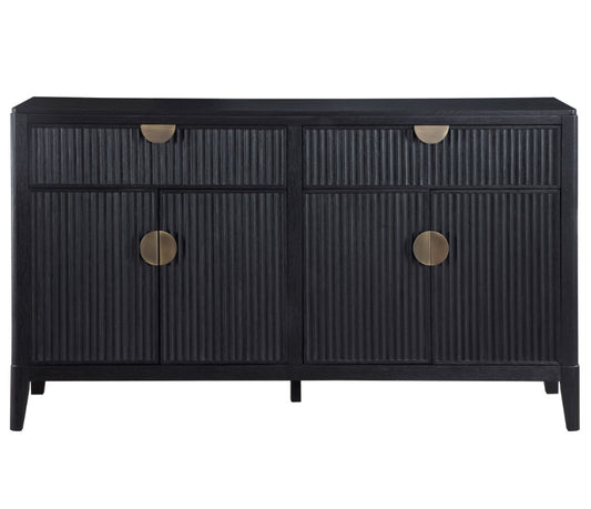 Brookmead 2-Drawer Sideboard Buffet With Storage Cabinet Black