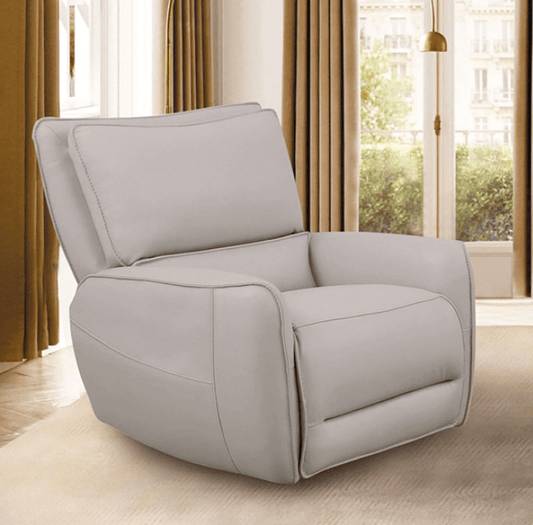 Phineas Leather Power Reclining Chair - Beige