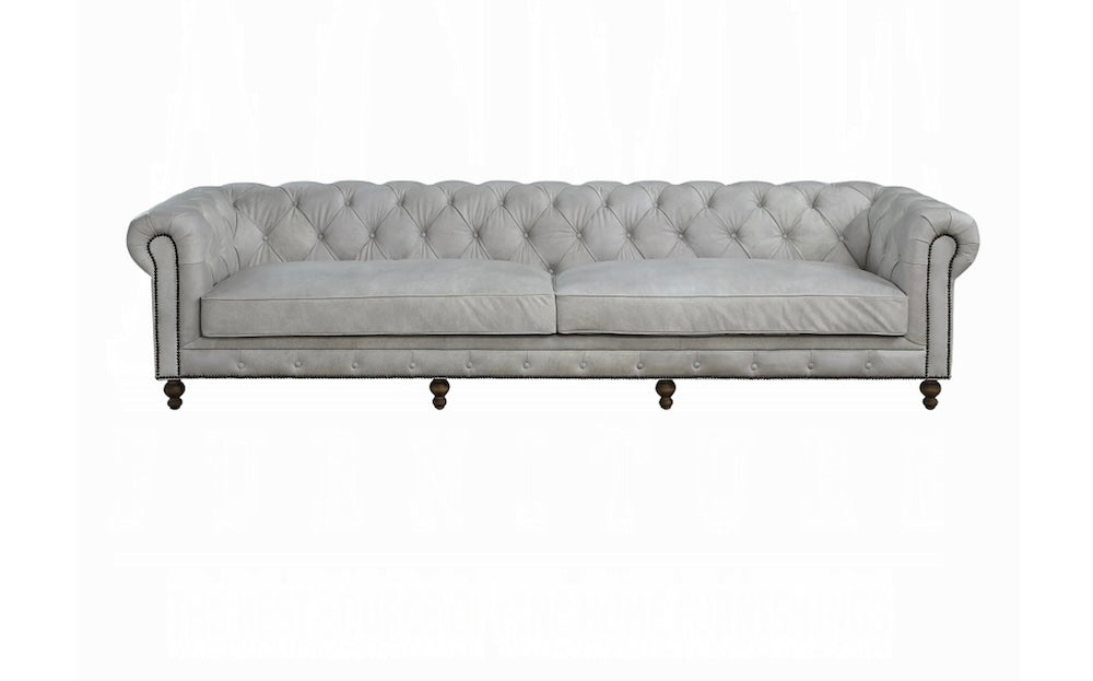 ACME Ofer Luxury Vintage Top Grain Leather Sofa