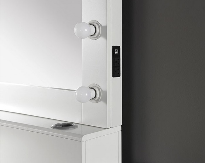 Aphrodite Glam Vanity in White