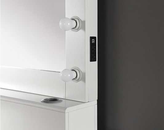 Aphrodite Glam Vanity in White