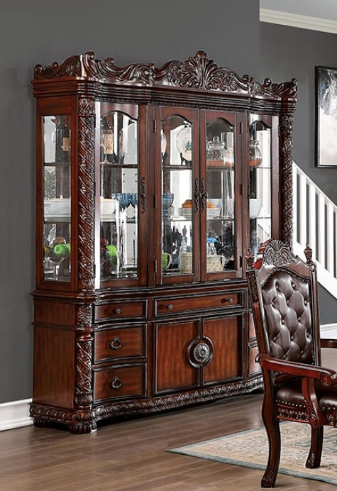 Canyonville Traditional Hutch & Buffet in Brown Cherry