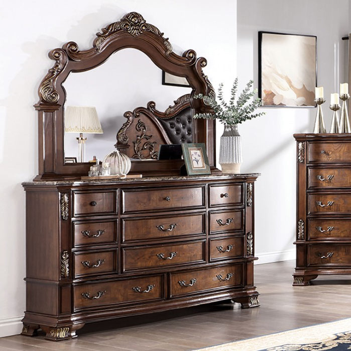 Furniture of America Esparanza Brown Cherry Dresser | Ornate Home Furniture of America Esparanza Brown Cherry Dresser | Ornate Home