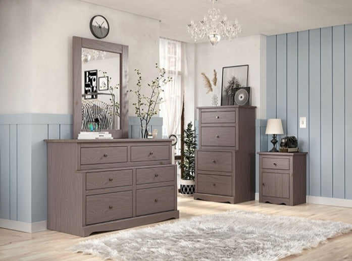 Stavros Youth Collection Solid Wood Dresser - Gray