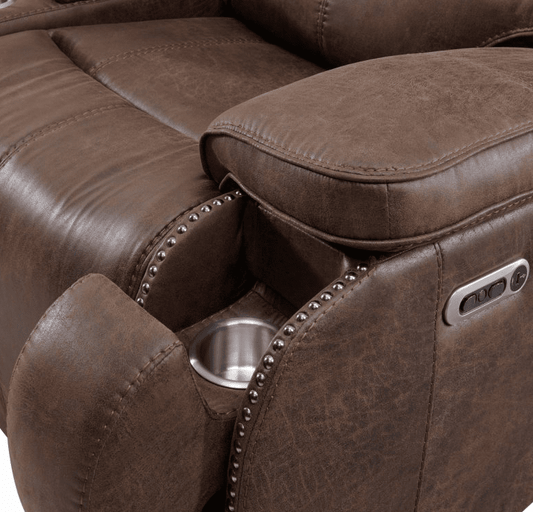 Atlantis Heritage Brown Power Motion Sofa