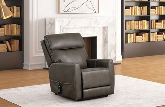 Barnabas Power Lift Recliner with Heat & Massage - Gray
