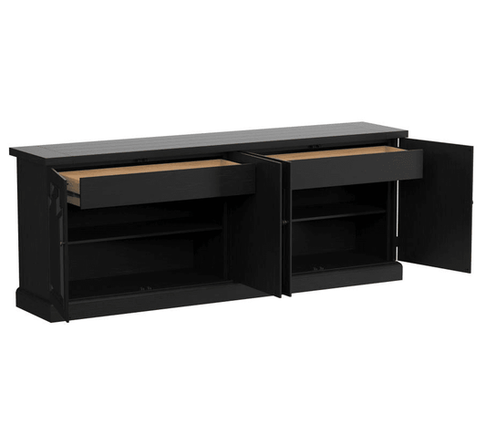 Florence 4-door Sideboard - Distressed Black