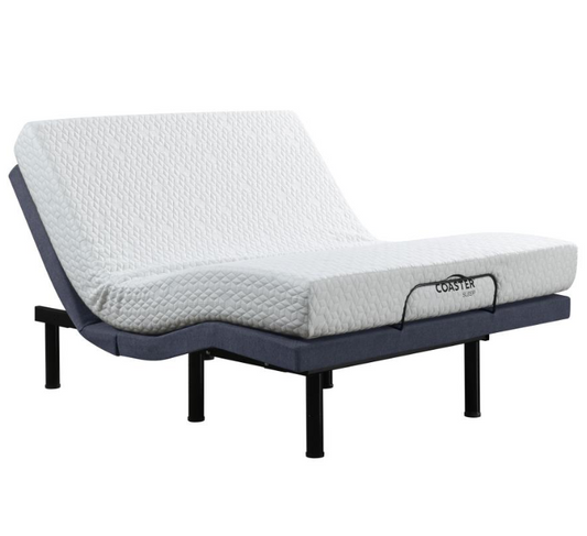 Negan Adjustable Bed Base - Gray & Black
