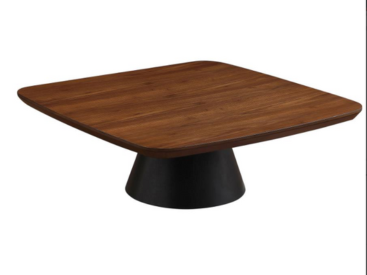 Eason 2-piece Coffee Table Set Walnut and Black