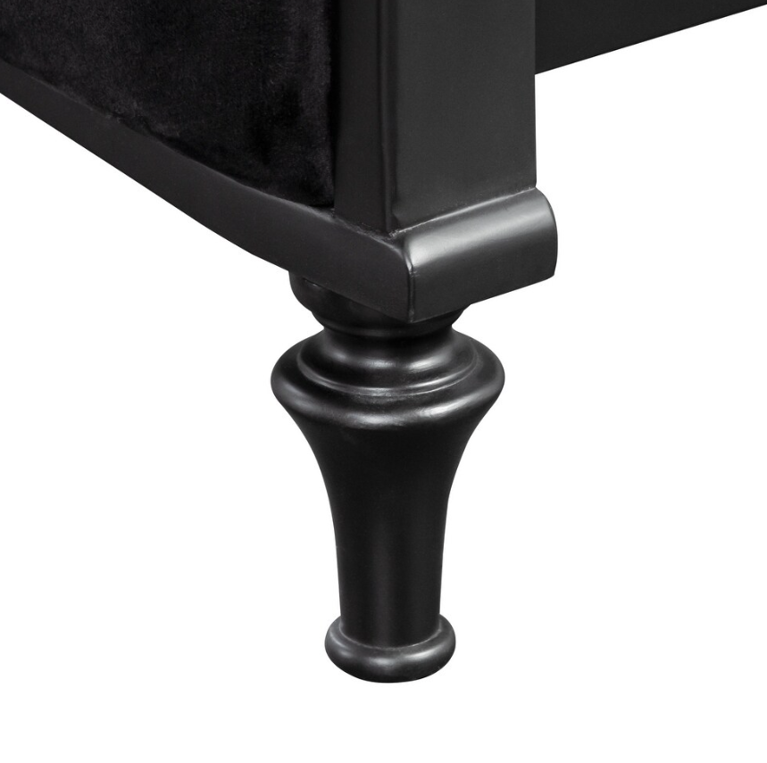 Melodi Parc Glam Dresser w/ Turned Feet - Black
